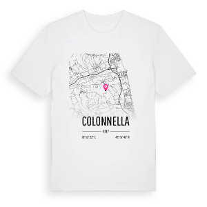 Colonnella karta t-shirt – ekologisk bomull t-shirt från Pinshirt
