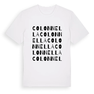 Colonnella ordlek t-shirt – ekologisk bomull t-shirt från Pinshirt