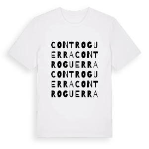 Controguerra ordlek t-shirt – ekologisk bomull t-shirt från Pinshirt