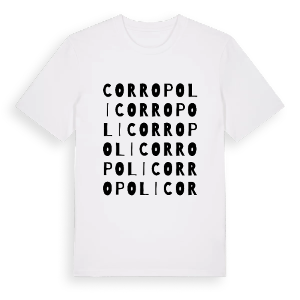 Corropoli ordlek t-shirt – ekologisk bomull t-shirt från Pinshirt