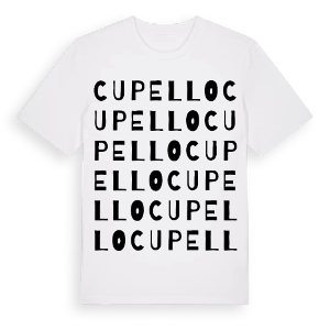 Cupello ordlek t-shirt – ekologisk bomull t-shirt från Pinshirt