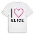 Jag älskar Elice t-shirt stort tryck