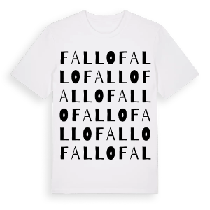 Fallo ordlek t-shirt – ekologisk bomull t-shirt från Pinshirt