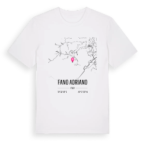 Fano Adriano karta t-shirt – ekologisk bomull t-shirt från Pinshirt