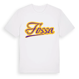 Fossa baseball t-shirt – ekologisk bomull t-shirt från Pinshirt