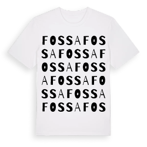 Fossa ordlek t-shirt – ekologisk bomull t-shirt från Pinshirt