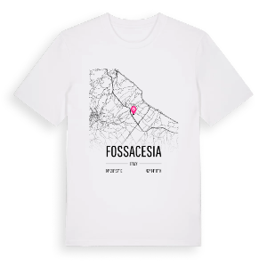 Fossacesia karta t-shirt – ekologisk bomull t-shirt från Pinshirt