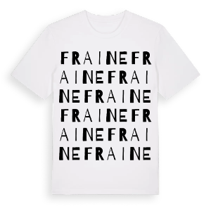 Fraine ordlek t-shirt – ekologisk bomull t-shirt från Pinshirt