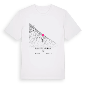 Francavilla al Mare karta t-shirt – ekologisk bomull t-shirt från Pinshirt