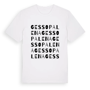 Gessopalena ordlek t-shirt – ekologisk bomull t-shirt från Pinshirt
