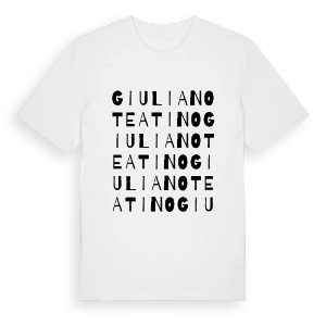 Giuliano Teatino ordlek t-shirt – ekologisk bomull t-shirt från Pinshirt