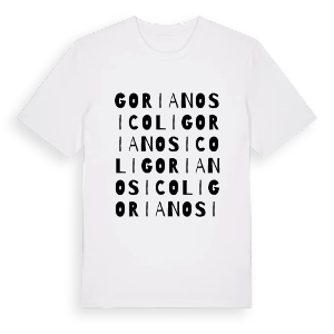 Goriano Sicoli ordlek t-shirt – ekologisk bomull t-shirt från Pinshirt