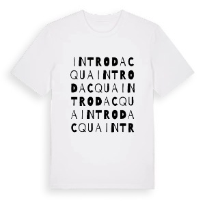 Introdacqua ordlek t-shirt – ekologisk bomull t-shirt från Pinshirt