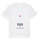 Italia karta t-shirt