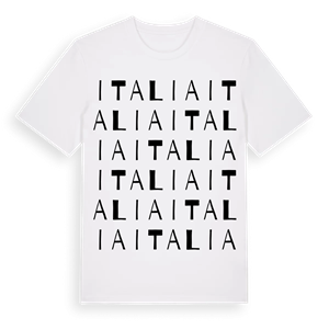 Italia ordlek t-shirt – ekologisk bomull t-shirt från Pinshirt