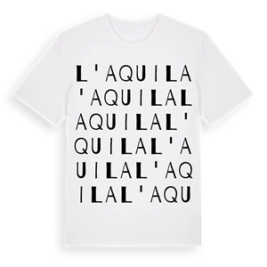 L'Aquila ordlek t-shirt – ekologisk bomull t-shirt från Pinshirt