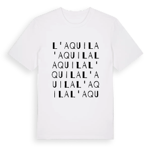 L'Aquila ordlek t-shirt – ekologisk bomull t-shirt från Pinshirt