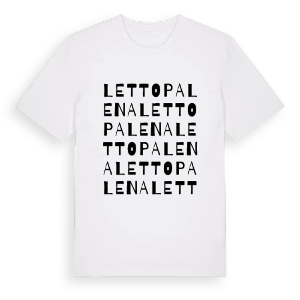 Lettopalena ordlek t-shirt – ekologisk bomull t-shirt från Pinshirt