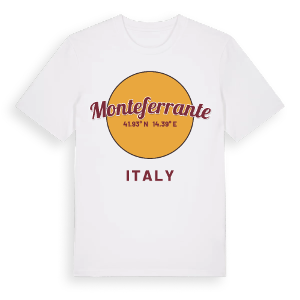 Monteferrante cirkel t-shirt – ekologisk bomull t-shirt från Pinshirt