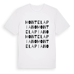 Montelapiano ordlek t-shirt – ekologisk bomull t-shirt från Pinshirt
