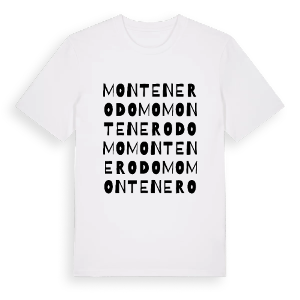 Montenerodomo ordlek t-shirt – ekologisk bomull t-shirt från Pinshirt