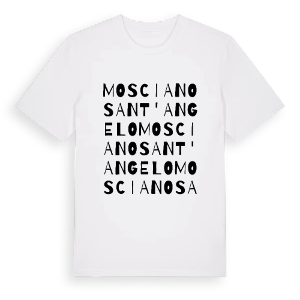 Mosciano Sant'Angelo ordlek t-shirt – ekologisk bomull t-shirt från Pinshirt