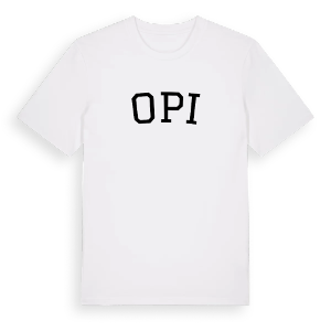 Opi böjd t-shirt – ekologisk bomull t-shirt från Pinshirt