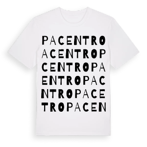 Pacentro ordlek t-shirt – ekologisk bomull t-shirt från Pinshirt