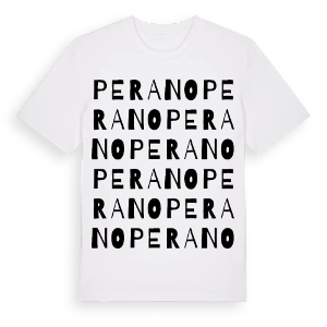 Perano ordlek t-shirt – ekologisk bomull t-shirt från Pinshirt