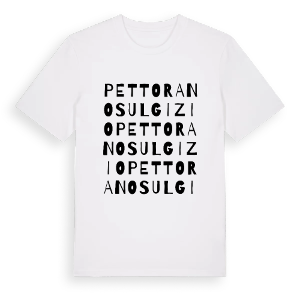Pettorano sul Gizio ordlek t-shirt – ekologisk bomull t-shirt från Pinshirt