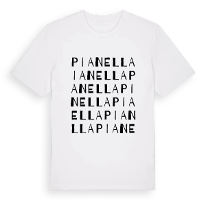 Pianella ordlek t-shirt – ekologisk bomull t-shirt från Pinshirt