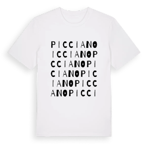 Picciano ordlek t-shirt – ekologisk bomull t-shirt från Pinshirt