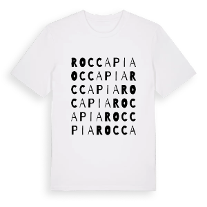 Rocca Pia ordlek t-shirt – ekologisk bomull t-shirt från Pinshirt