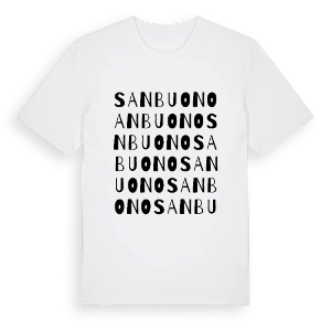San Buono ordlek t-shirt – ekologisk bomull t-shirt från Pinshirt