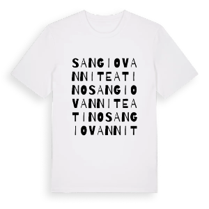 San Giovanni Teatino ordlek t-shirt – ekologisk bomull t-shirt från Pinshirt