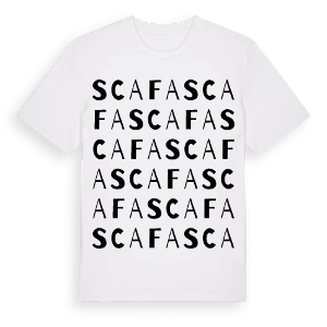 Scafa ordlek t-shirt – ekologisk bomull t-shirt från Pinshirt