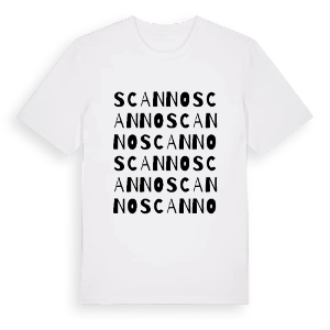 Scanno ordlek t-shirt – ekologisk bomull t-shirt från Pinshirt