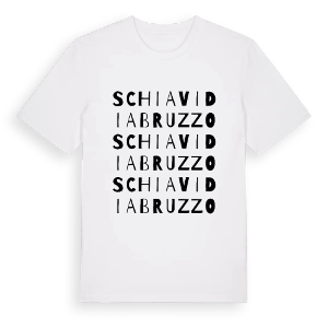 Schiavi di Abruzzo ordlek t-shirt – ekologisk bomull t-shirt från Pinshirt