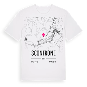 Scontrone karta t-shirt – ekologisk bomull t-shirt från Pinshirt