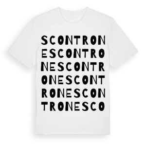 Scontrone ordlek t-shirt – ekologisk bomull t-shirt från Pinshirt