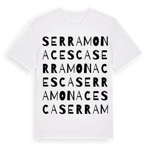 Serramonacesca ordlek t-shirt – ekologisk bomull t-shirt från Pinshirt