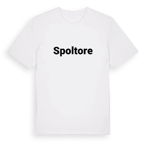 Spoltore fetstil t-shirt – ekologisk bomull t-shirt från Pinshirt