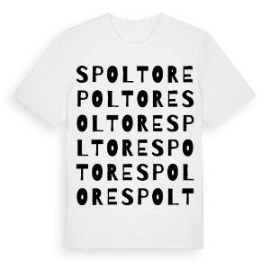 Spoltore ordlek t-shirt – ekologisk bomull t-shirt från Pinshirt