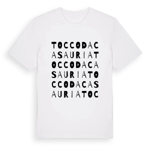 Tocco da Casauria ordlek t-shirt – ekologisk bomull t-shirt från Pinshirt