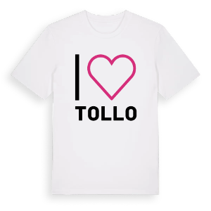 Jag älskar Tollo t-shirt stort tryck – ekologisk bomull t-shirt från Pinshirt