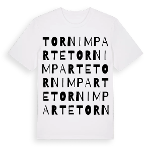 Tornimparte ordlek t-shirt – ekologisk bomull t-shirt från Pinshirt