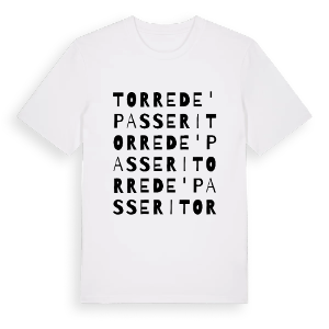 Torre de' Passeri ordlek t-shirt – ekologisk bomull t-shirt från Pinshirt