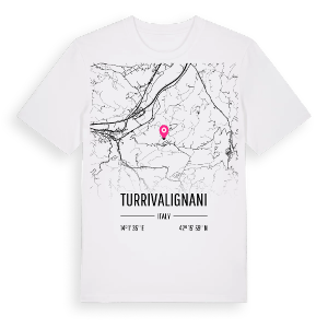 Turrivalignani karta t-shirt – ekologisk bomull t-shirt från Pinshirt