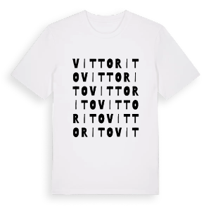 Vittorito ordlek t-shirt – ekologisk bomull t-shirt från Pinshirt