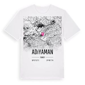 Adıyaman karta t-shirt – ekologisk bomull t-shirt från Pinshirt